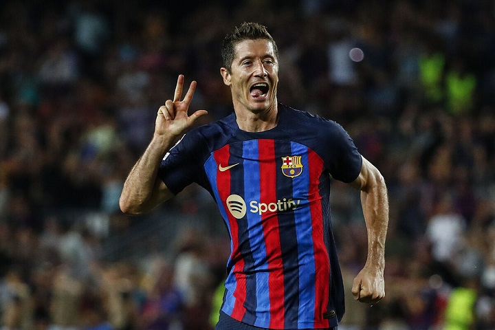 Robert Lewandowski erzielt Champions-League-Tor beim FC Barcelona